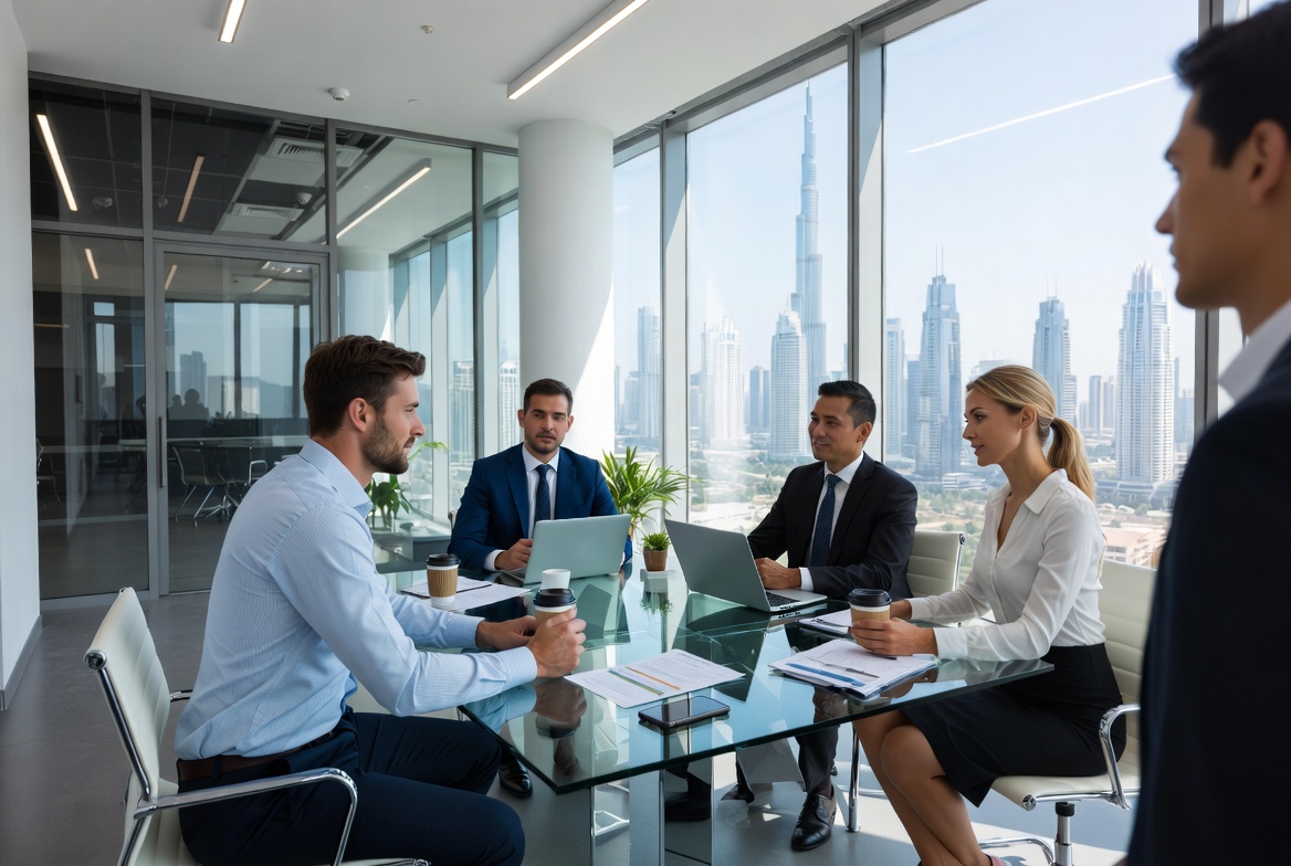 Entrepreneurs launching a business in Dubai UAE