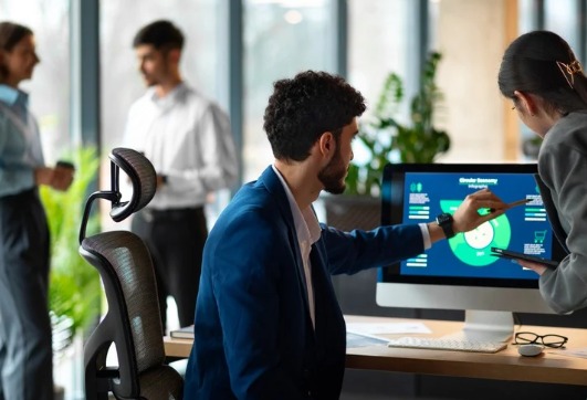 Business digitalization concept with data analytics