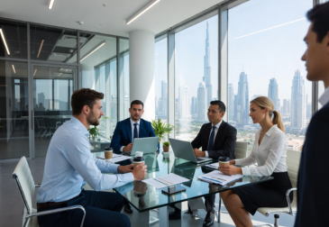 Entrepreneurs launching a business in Dubai UAE